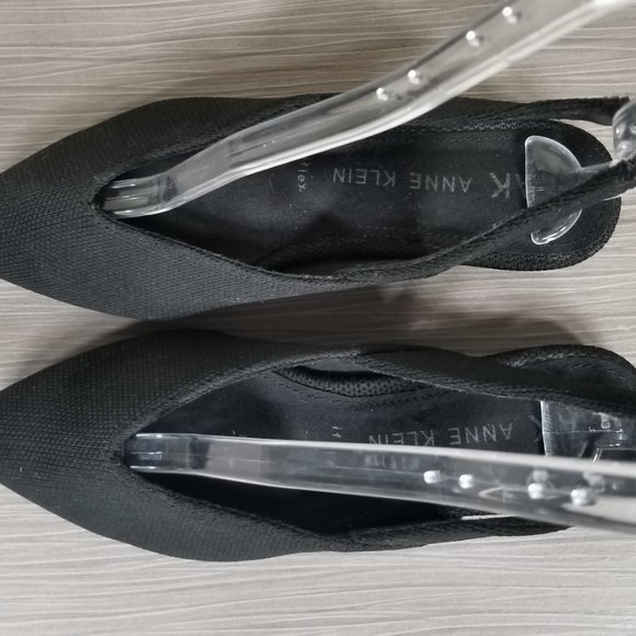 Anne Klein Olympia Sandal, Black Fabric, Womens Size 8.5 M - Picture 8 of 11